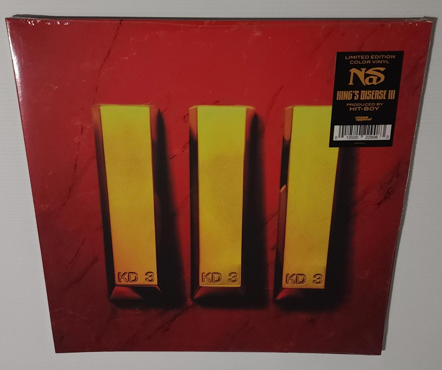 NAS KING'S DISEASE III (2023) NEW SEALED LIMITED RED & BLACK