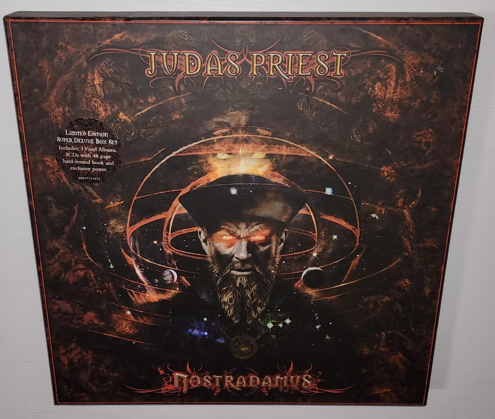 JUDAS PRIEST NOSTRADAMUS (SUPER DELUXE) EX COND 3LP