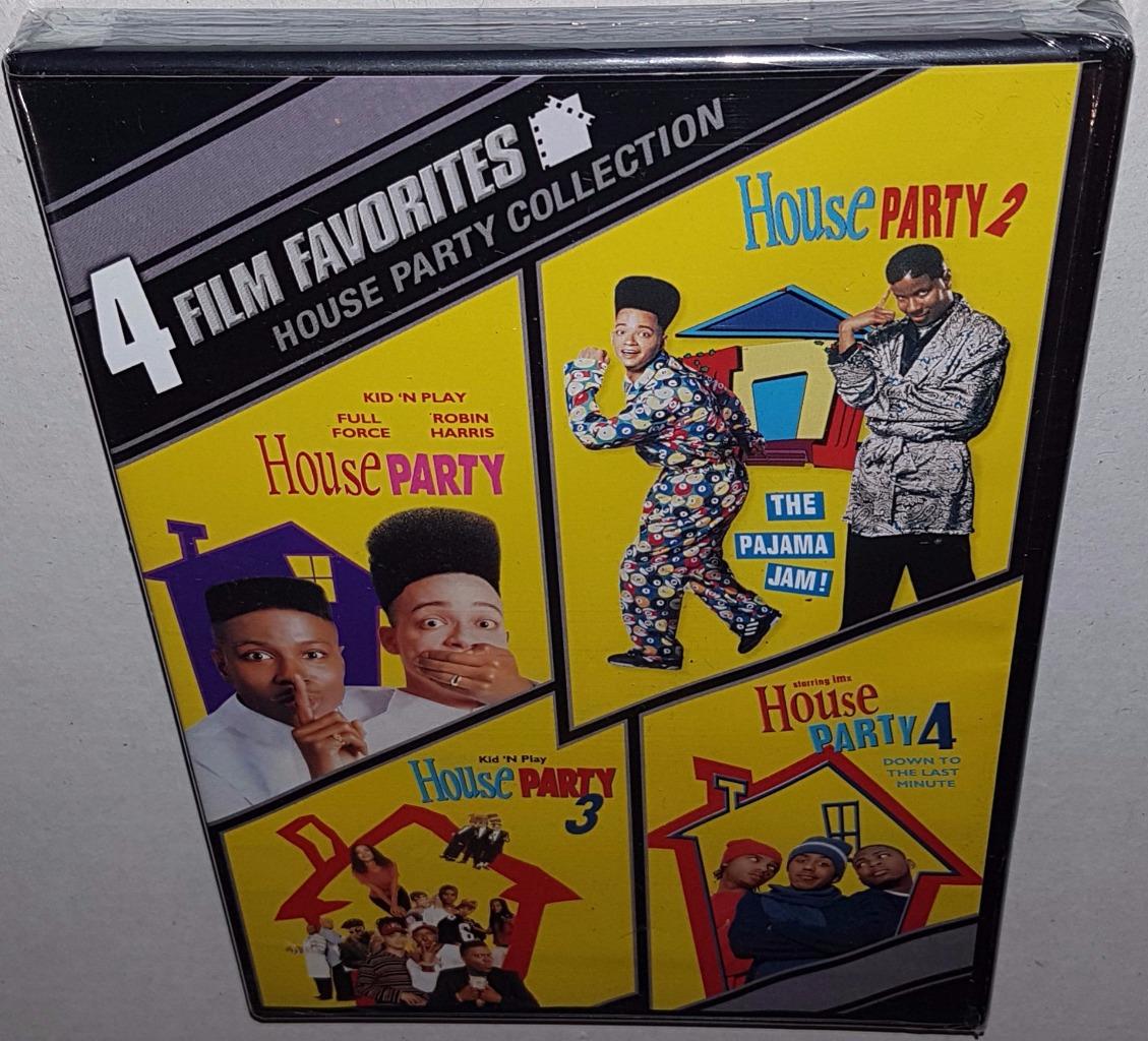 4 FILM FAVORITES HOUSE PARTY 1 2 3 & 4 NEW SEALED R1 DVD KID 'N PLAY