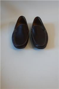 Millburn Co Men Loafers MILLBURN CO. Size 7.5 Navy Leather & Suede Apron Toe Loafers  main image 3