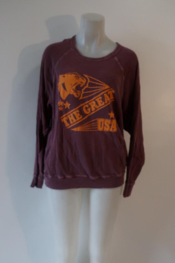 Womens The Great. Purple, Orange Sweatshirt 1/S