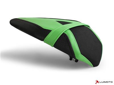 くも Kawasaki ZX6R Seat Cover 2019-2025 Luimoto Front Rear Black