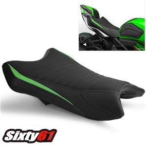 レオ Kawasaki ZX6R Seat Cover 2019-2024 2025 Luimoto Front Black