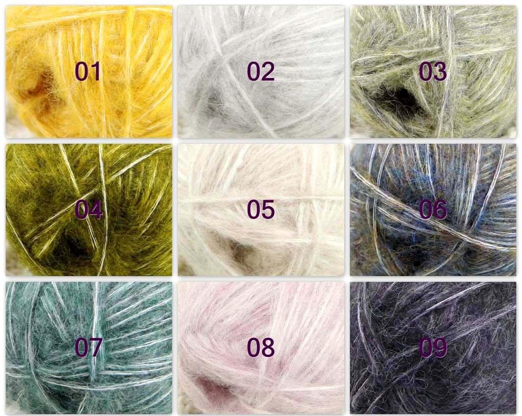 Sale 3BallsX50g Fluffy Soft Colorful Fancy Sweater Rugs Hand Crochet Yarn 07