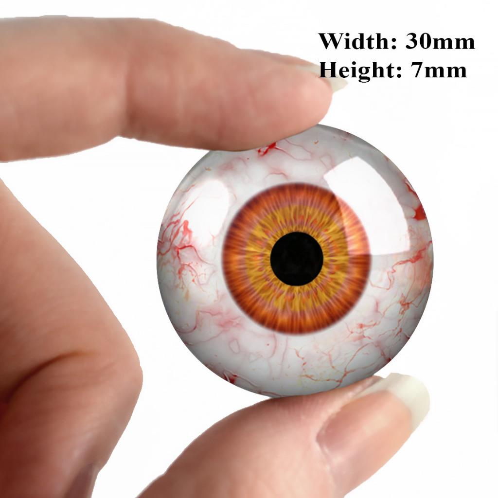 Orange Glass Eyes Human Doll Taxidermy Craft Eyeballs 30mm 