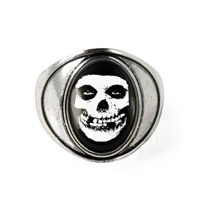 Misfits Crimson Skull Glenn Danzig Silver Horror Punk Glass