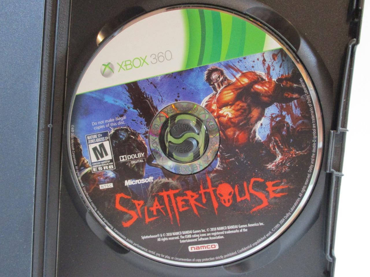 MICROSOFT XBOX 360 SPLATTERHOUSE DISC ONLY VIDEO GAME TESTED WORKS eBay