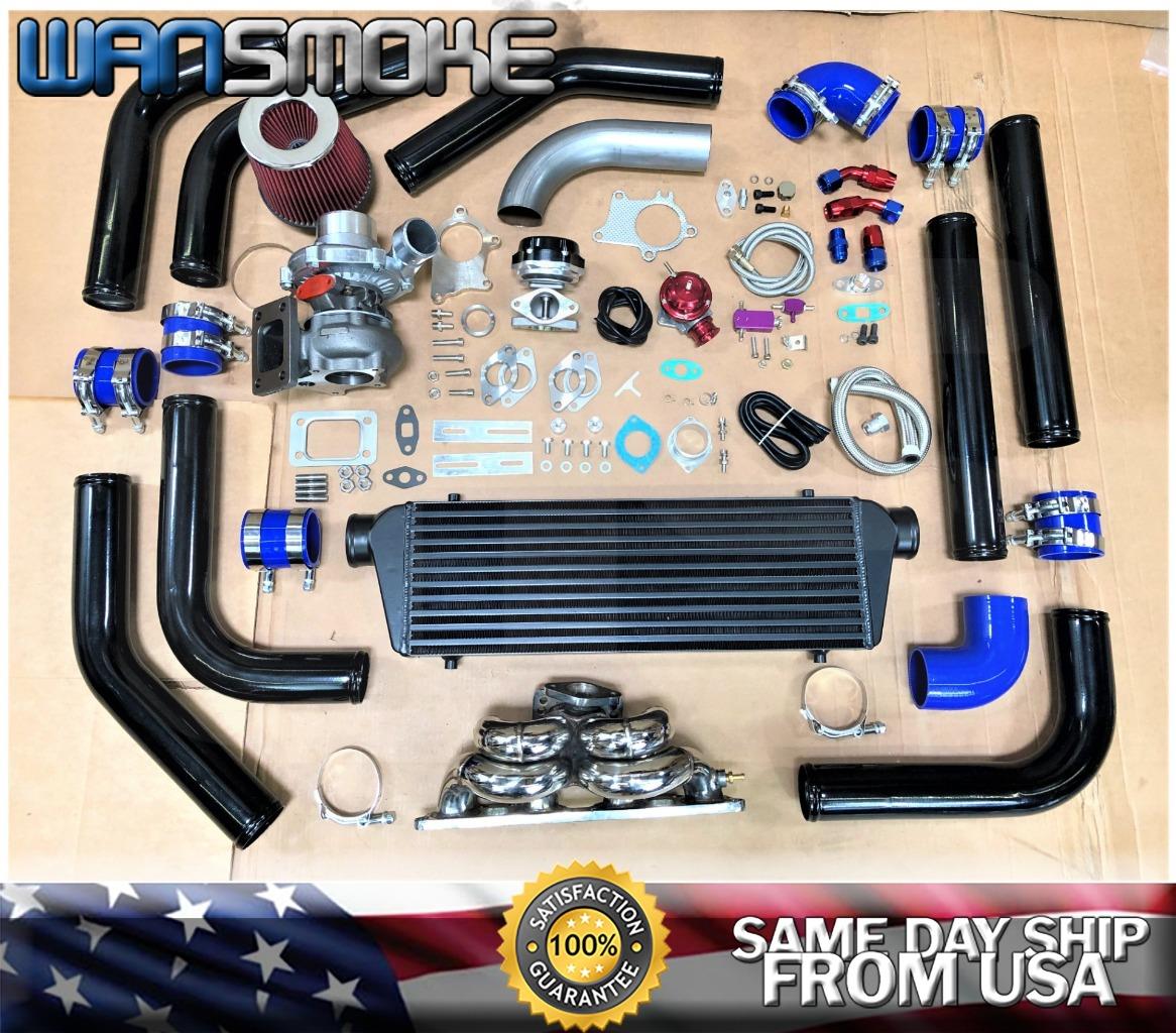 KA24DE for 89-98 240SX S13 S14 Altima T3T4 .63 Turbo Kit Top Mount