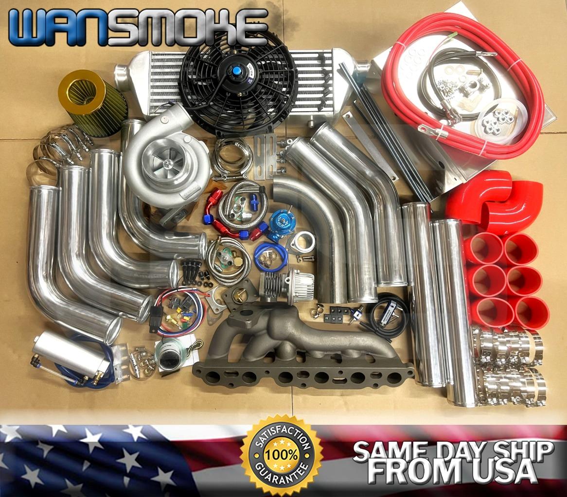 Red T4 Turbo Kit T76 Turbocharger 3