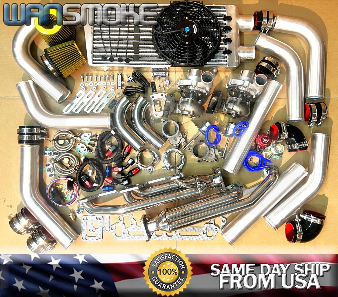 Twin Turbo Charger Kit 1000HP K for Dodge Mopar 5.2 5.9 Challenger