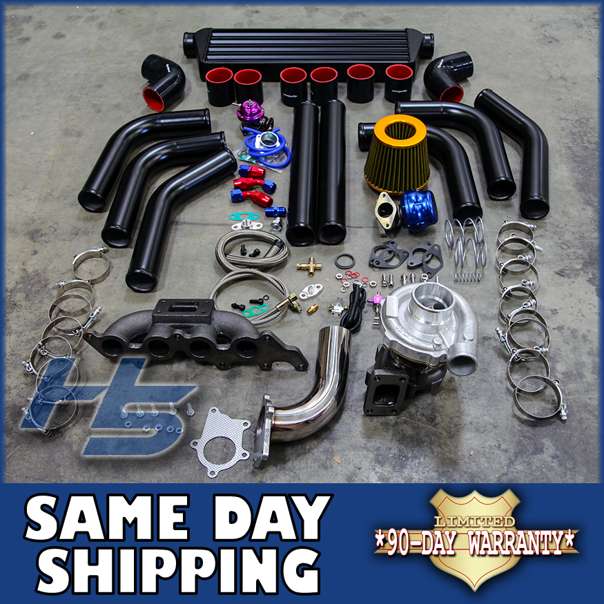 Turbo Front mount Intercooler kit Car & Truck Parts BOV, Condition:.New...