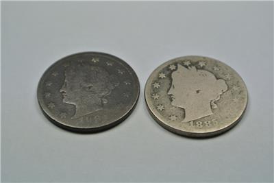 1887 Liberty V Nickel Fair Filler