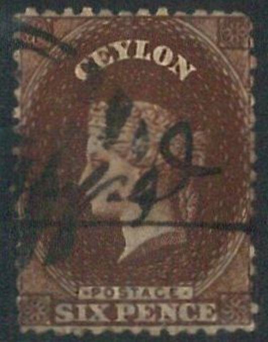 70353 - CEILÁN - SELLOS: Stanley Gibbons # 67 usado - Seis peniques - MUCHO A ELEGIR - Imagen 2 de 10