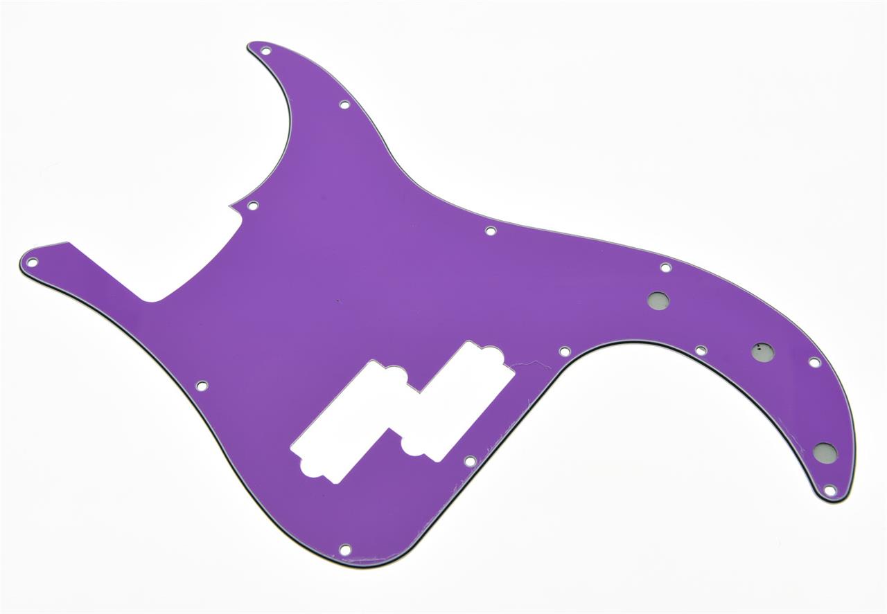 USA Spec Precision Bass P Bass Pickguard Scrach Plate Purple 3 Ply for