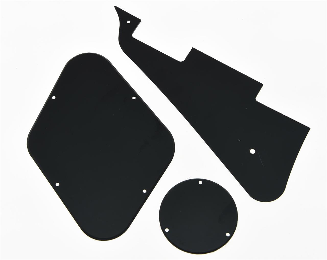 LP Pickguard Back Plate Switch Cavity Covers for Gibson Les Paul Black