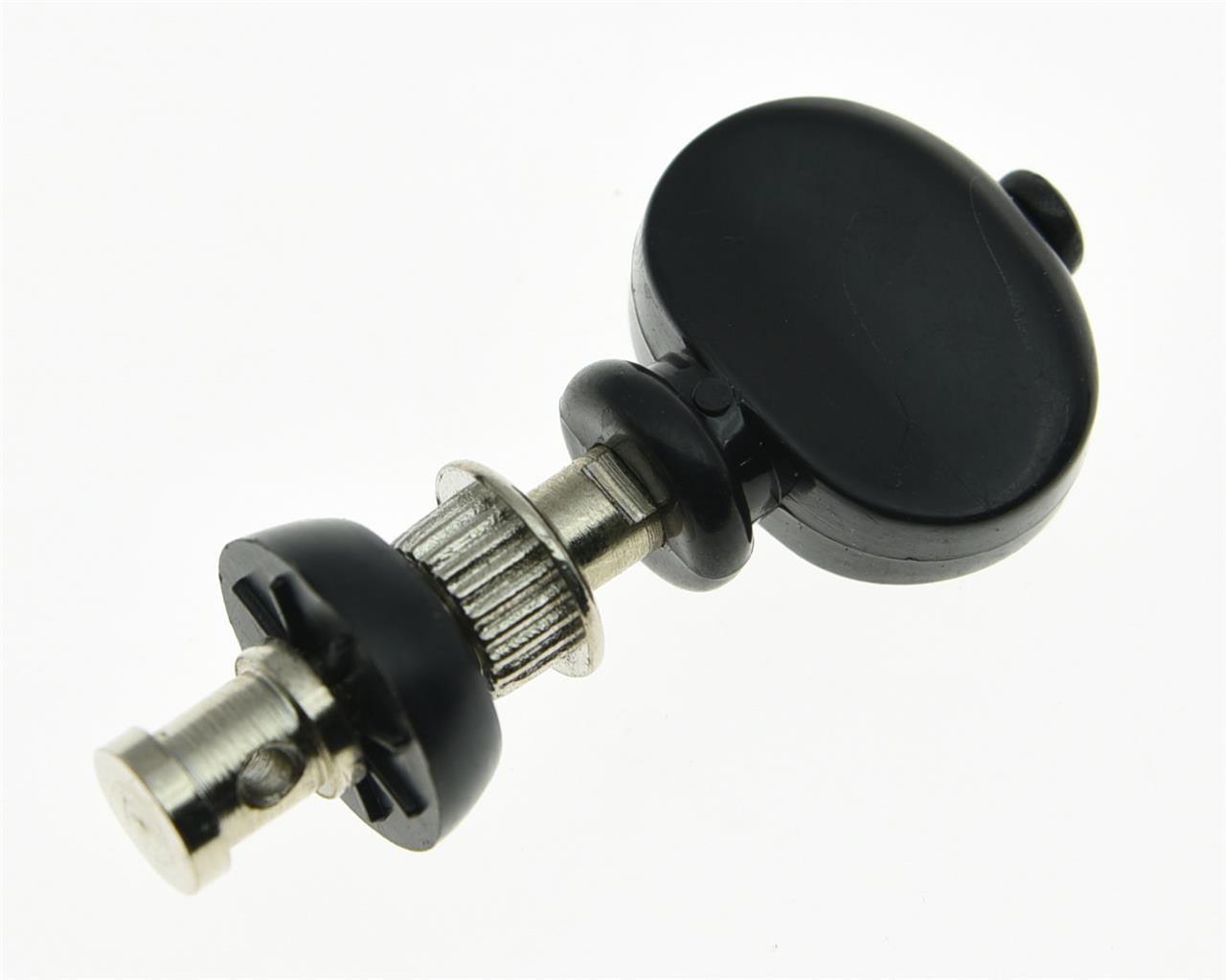 4x Nickel w/ Black Buttons Ukulele Tuners Tuning Keys Pegs Machine