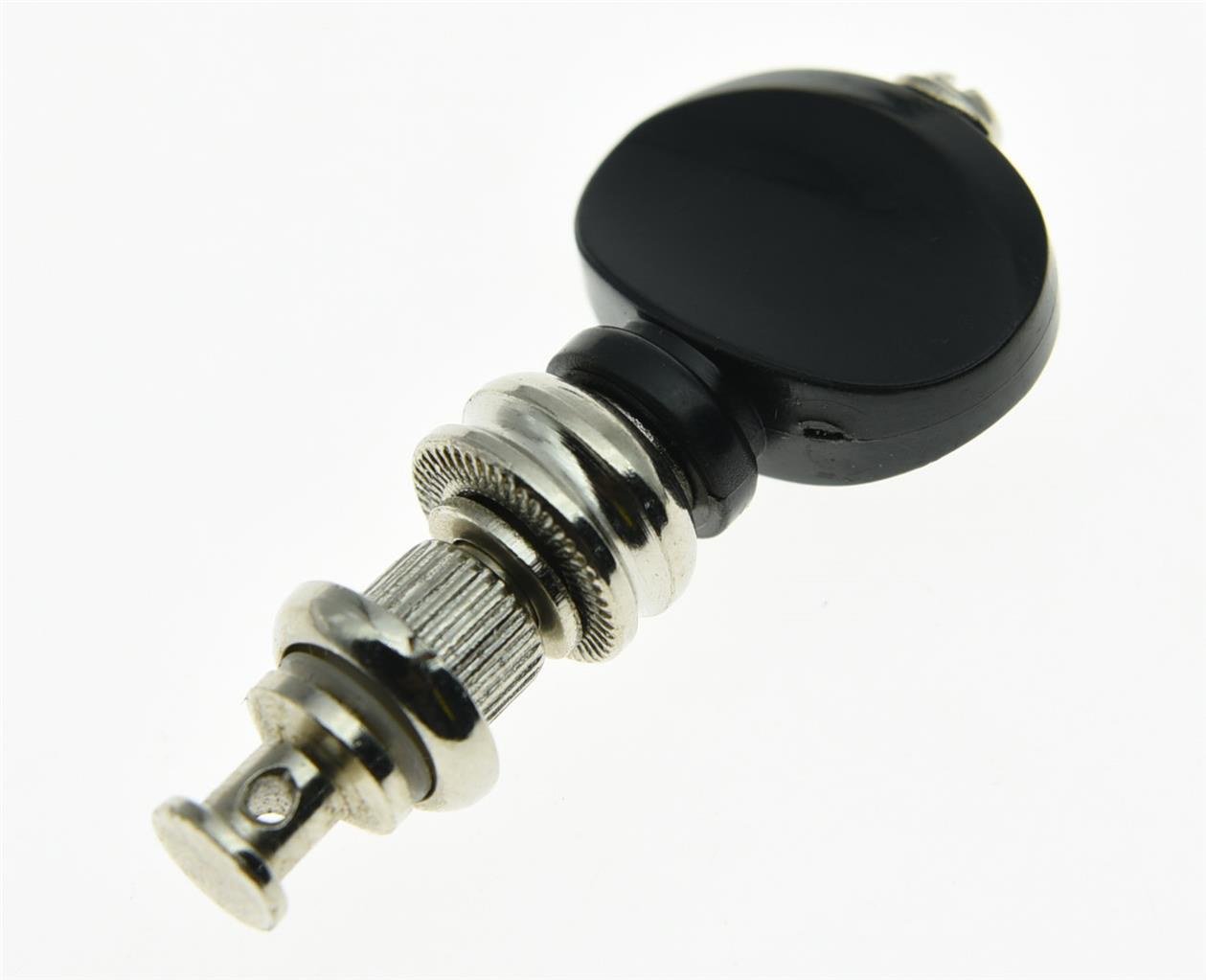 4x Nickel w/ Black Buttons Precision Ukulele Tuners Tuning Key Pegs