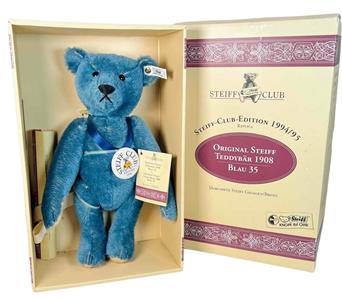 Steiff Teddy Bear 1994 Steiff Club Limited Edition Blue