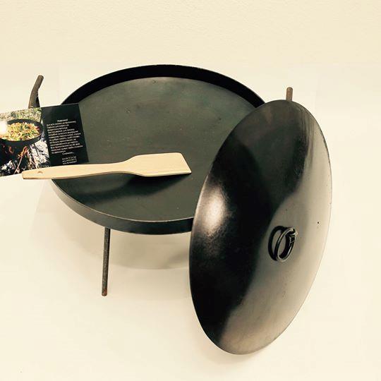 Sartén para freír caldero Kazán olla para cocinar platos cacerola con soporte cacerola - Imagen 12 de 16