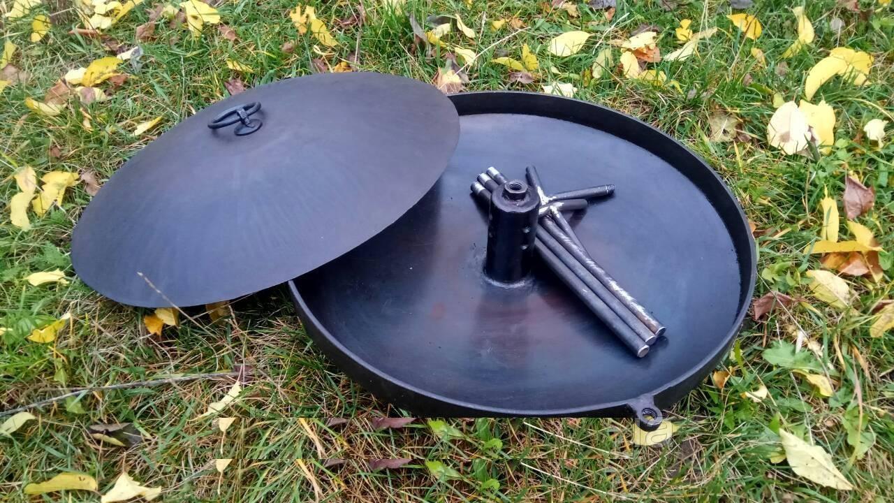 Sartén para freír caldero Kazán olla para cocinar platos cacerola con soporte cacerola - Imagen 14 de 16