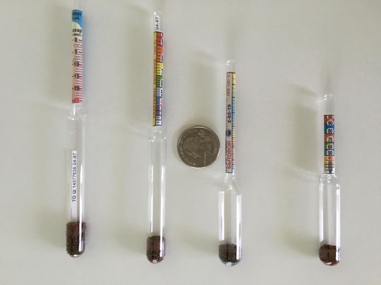 Proof and Tralle Hydrometer Alcoholmeter Spritiometer Vinometer Alcohol