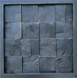 2pcs Art Panels Decor 3D Plaster Wall Branches Stone Mold Tile Form ABS Plastic