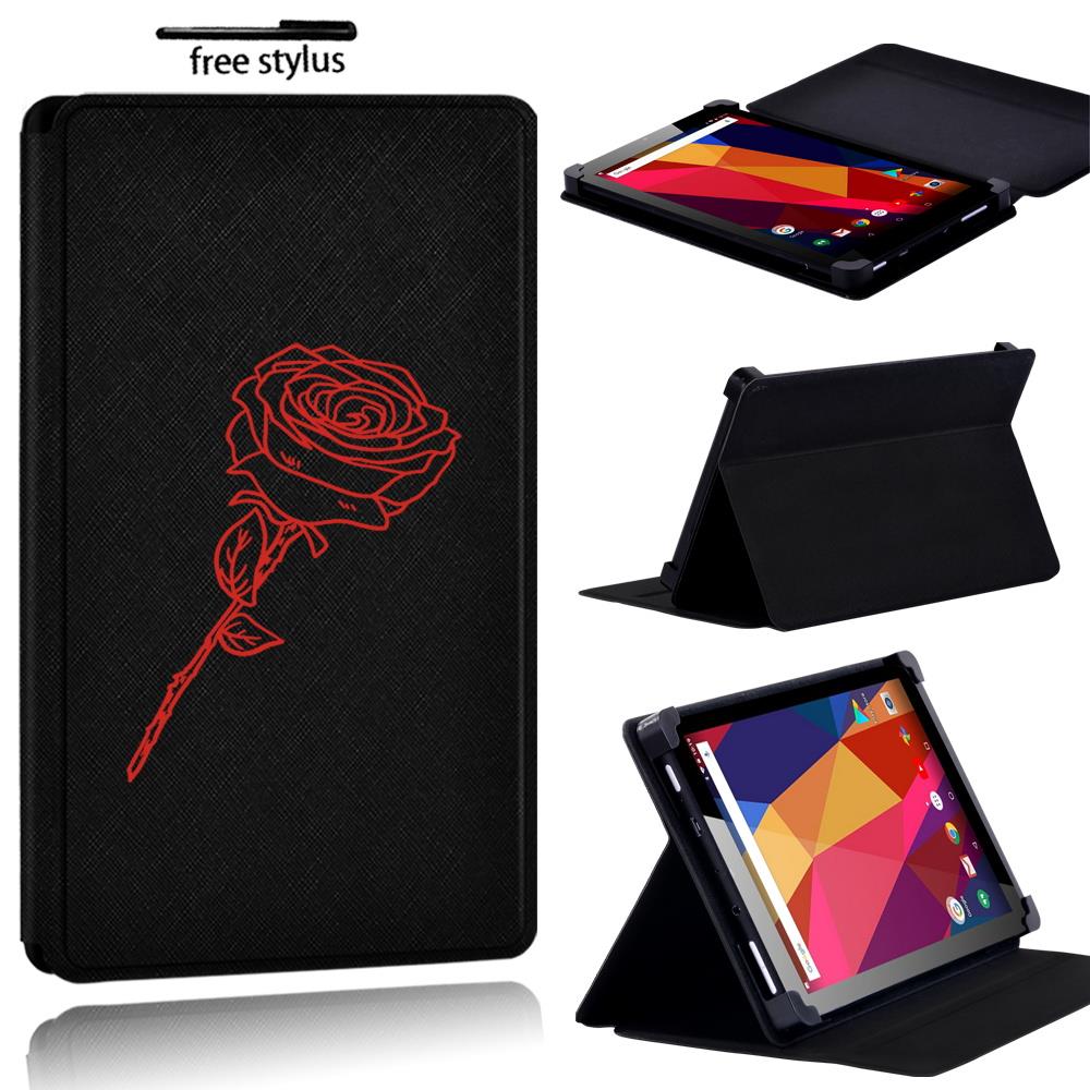 Printed name PU Leather Stand flip Cover Case For Argos Alba 7 8 10 inch Tablet - Picture 38 of 38