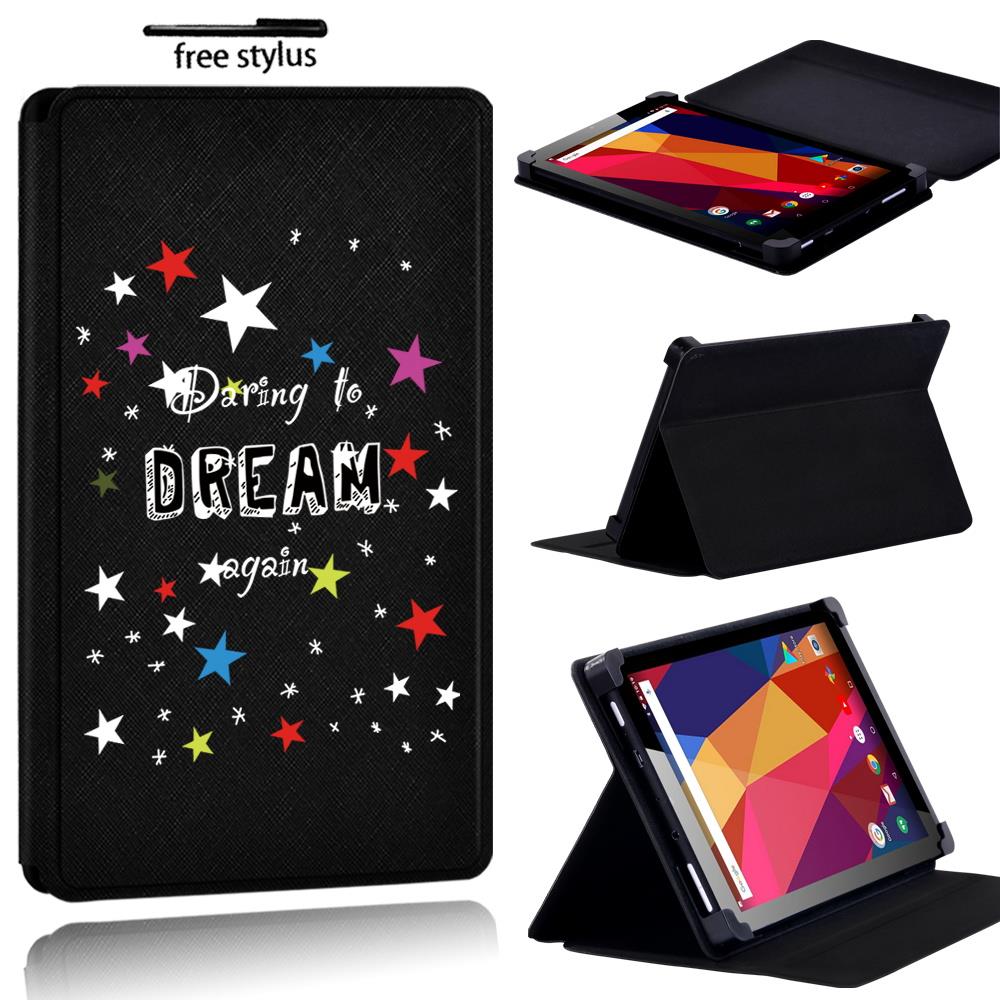 Printed name PU Leather Stand flip Cover Case For Argos Alba 7 8 10 inch Tablet - Picture 10 of 38