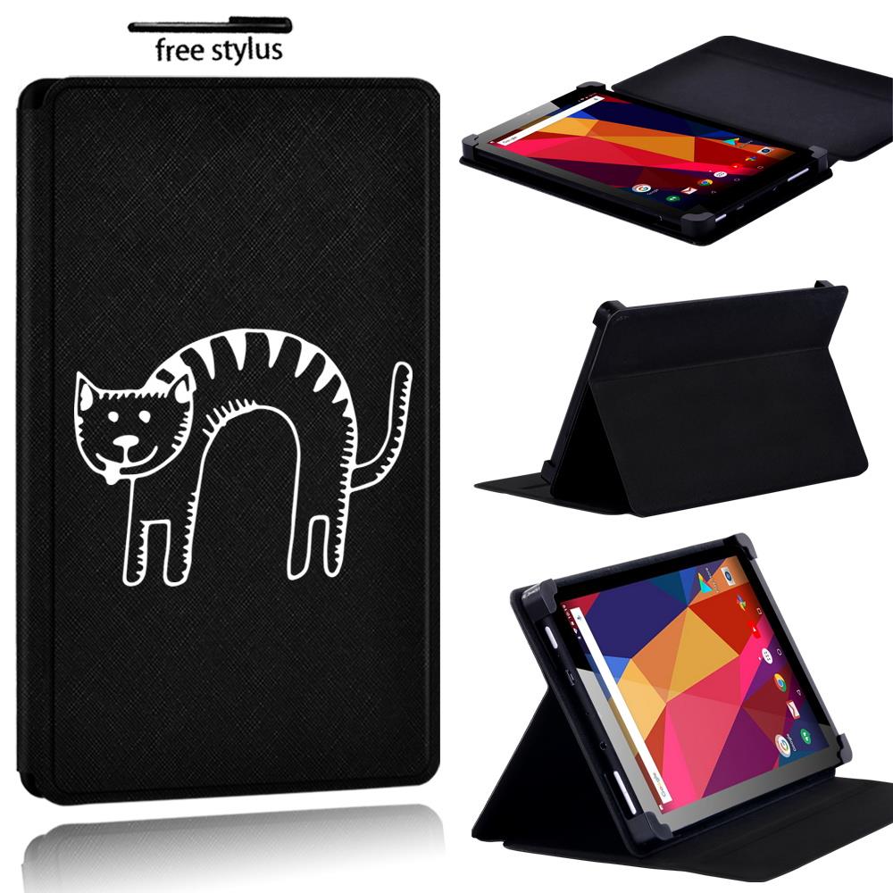 Printed name PU Leather Stand flip Cover Case For Argos Alba 7 8 10 inch Tablet - Picture 12 of 38