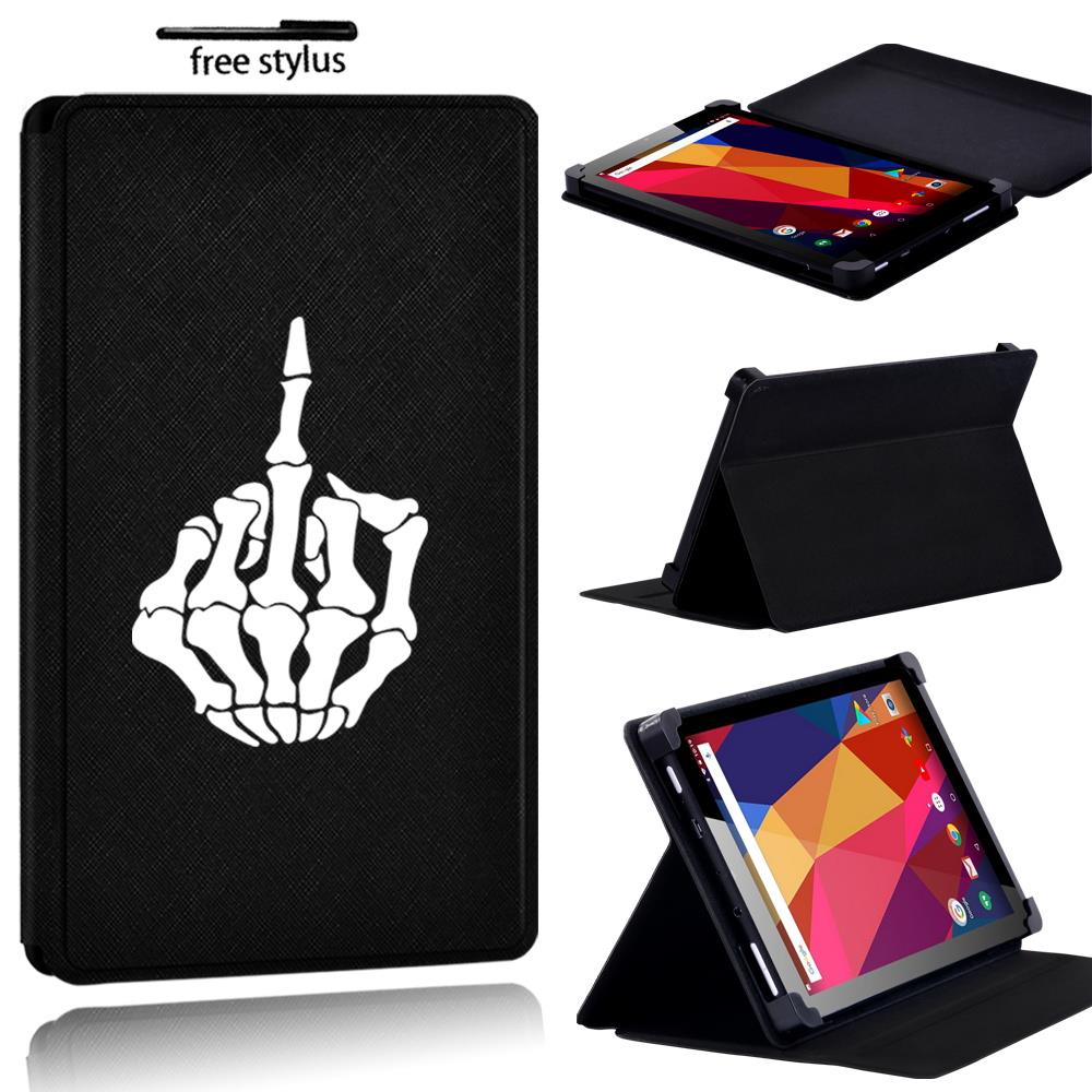 Printed name PU Leather Stand flip Cover Case For Argos Alba 7 8 10 inch Tablet - Picture 16 of 38