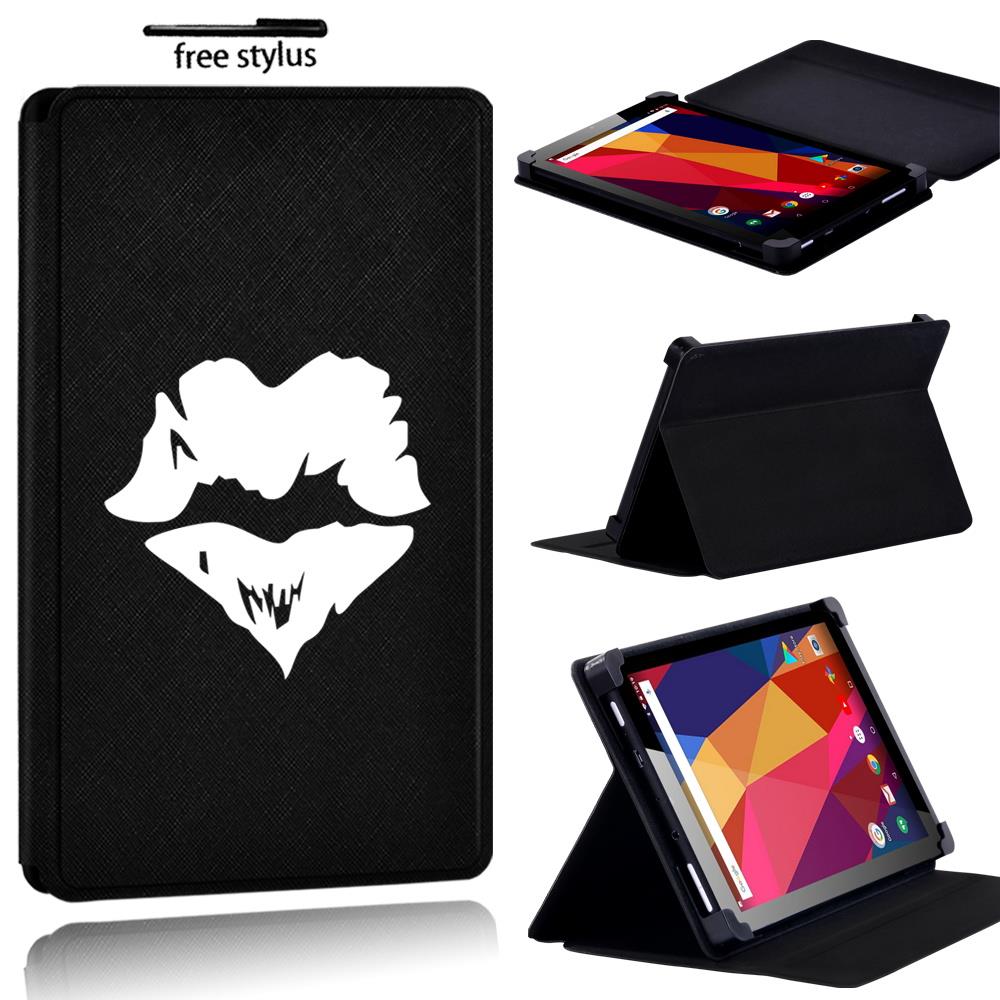 Printed name PU Leather Stand flip Cover Case For Argos Alba 7 8 10 inch Tablet - Picture 17 of 38