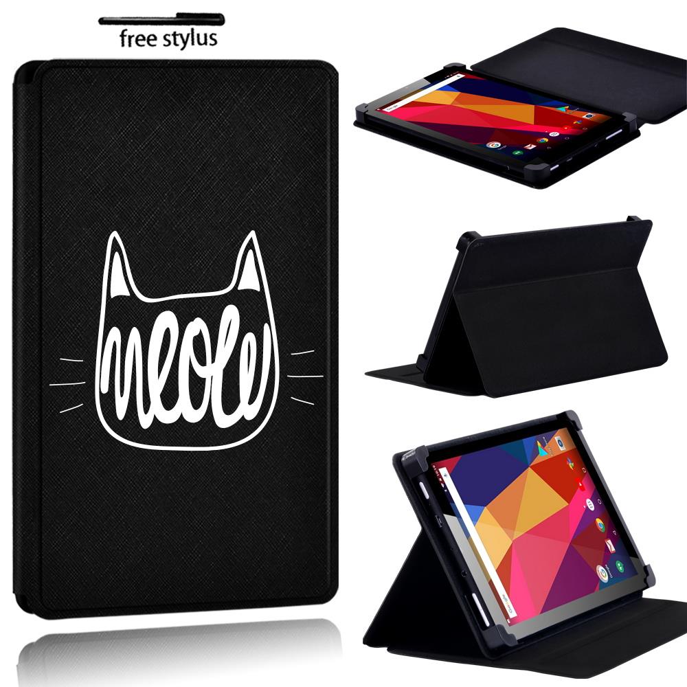 Printed name PU Leather Stand flip Cover Case For Argos Alba 7 8 10 inch Tablet - Picture 23 of 38
