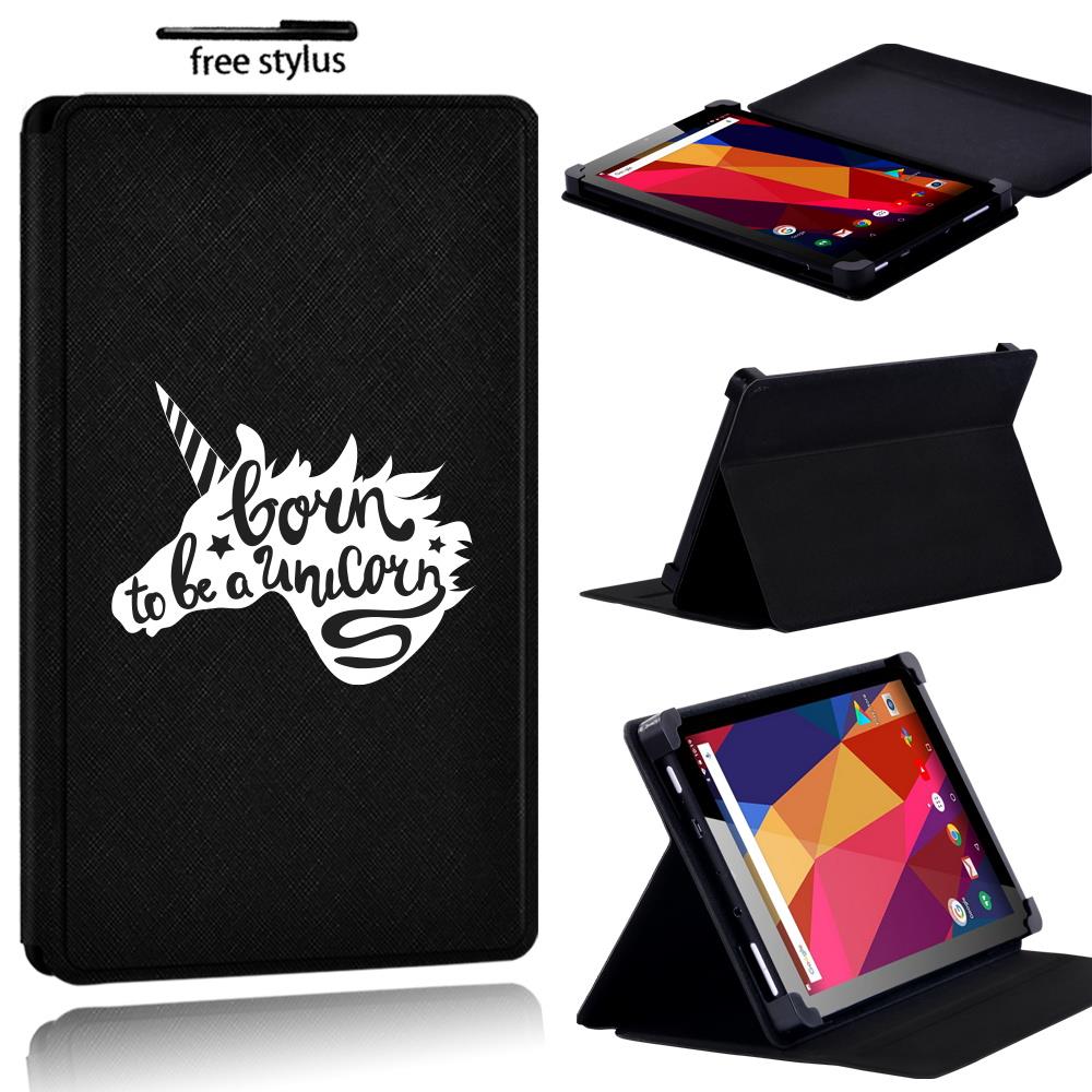 Printed name PU Leather Stand flip Cover Case For Argos Alba 7 8 10 inch Tablet - Picture 24 of 38
