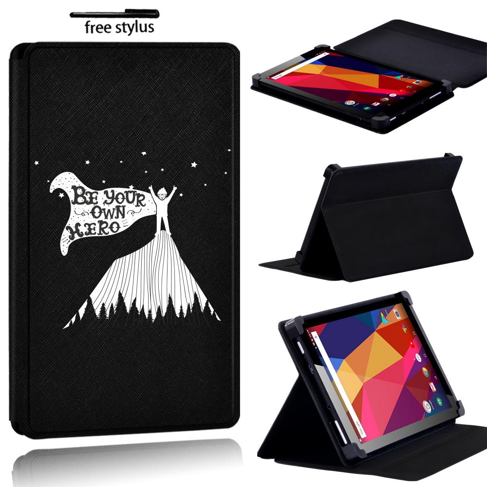 Printed name PU Leather Stand flip Cover Case For Argos Alba 7 8 10 inch Tablet - Picture 26 of 38