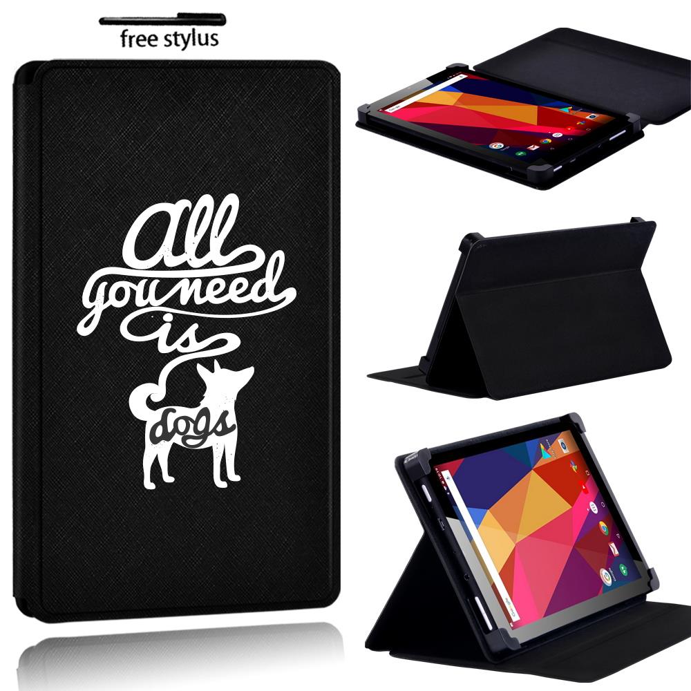 Printed name PU Leather Stand flip Cover Case For Argos Alba 7 8 10 inch Tablet - Picture 28 of 38