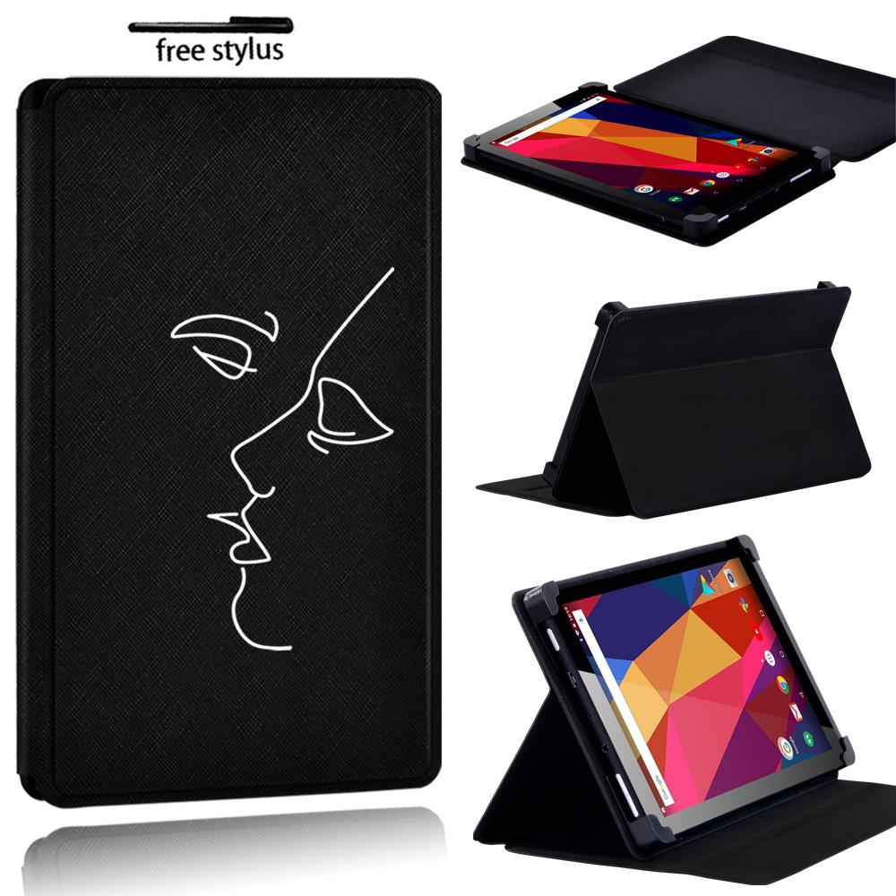 Printed name PU Leather Stand flip Cover Case For Argos Alba 7 8 10 inch Tablet - Picture 34 of 38