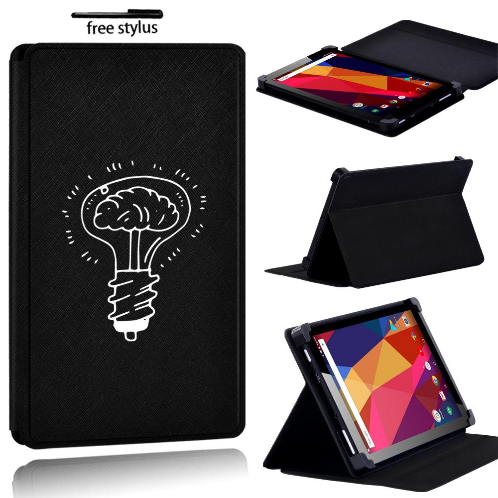 Printed name PU Leather Stand flip Cover Case For Argos Alba 7 8 10 inch Tablet - Picture 35 of 38