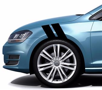 New 4 Hash Marks Vinyl Racing Stripes Sport Fender Decal Fits Vw