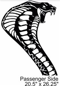NEW COBRA SNAKE vinyl Graphics sticker Decal Racing (Fits Ford MUSTANG ...