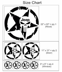 Decal Size Chart