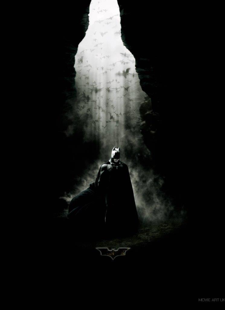 BATMAN BEGINS VINTAGE MOVIE POSTER FILM A4 A3 ART PRINT CINEMA