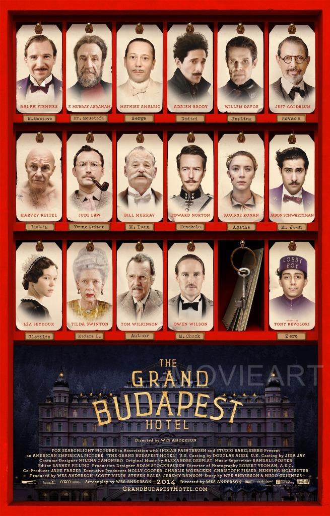 THE GRAND BUDAPEST HOTEL MOVIE POSTER FILM A4 A3 ART PRINT CINEMA