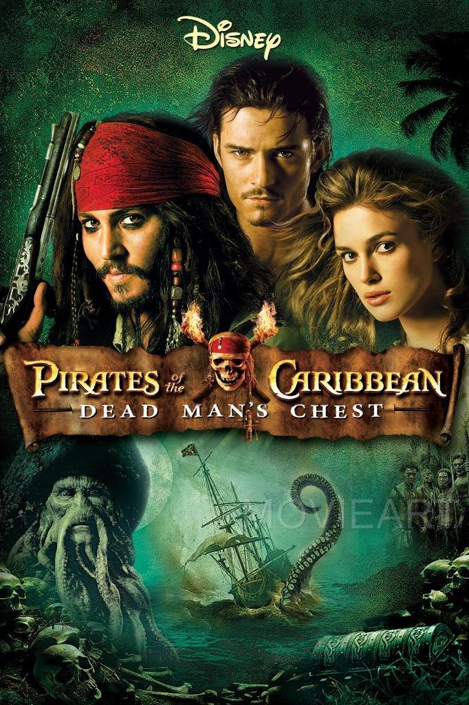 Pirates Of The Caribbean Dead Man S Chest Movie Poster Film A4 A3 Print Cinema Ebay