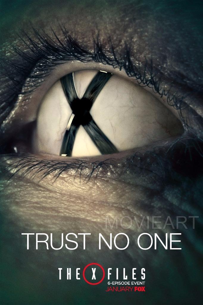 THE X FILES TRUST NO ONE POSTER TELEVISION TV A4 A3 ART PRINT DESIGN