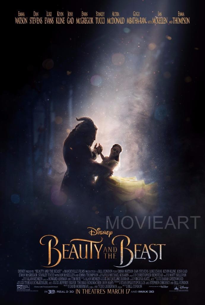 A3 A2 Beauty and the Beast Vintage Movie Poster A1 A4 Sizes
