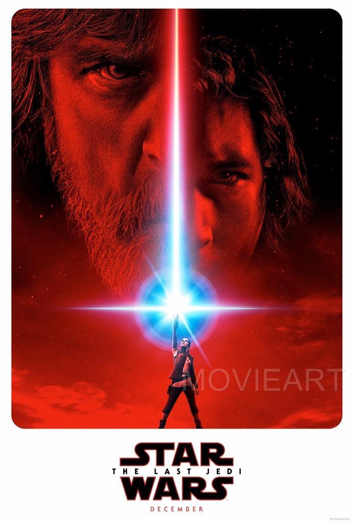 STAR WARS THE LAST JEDI POSTER FILM A4 A3 CINEMA MOVIE PRINT ART