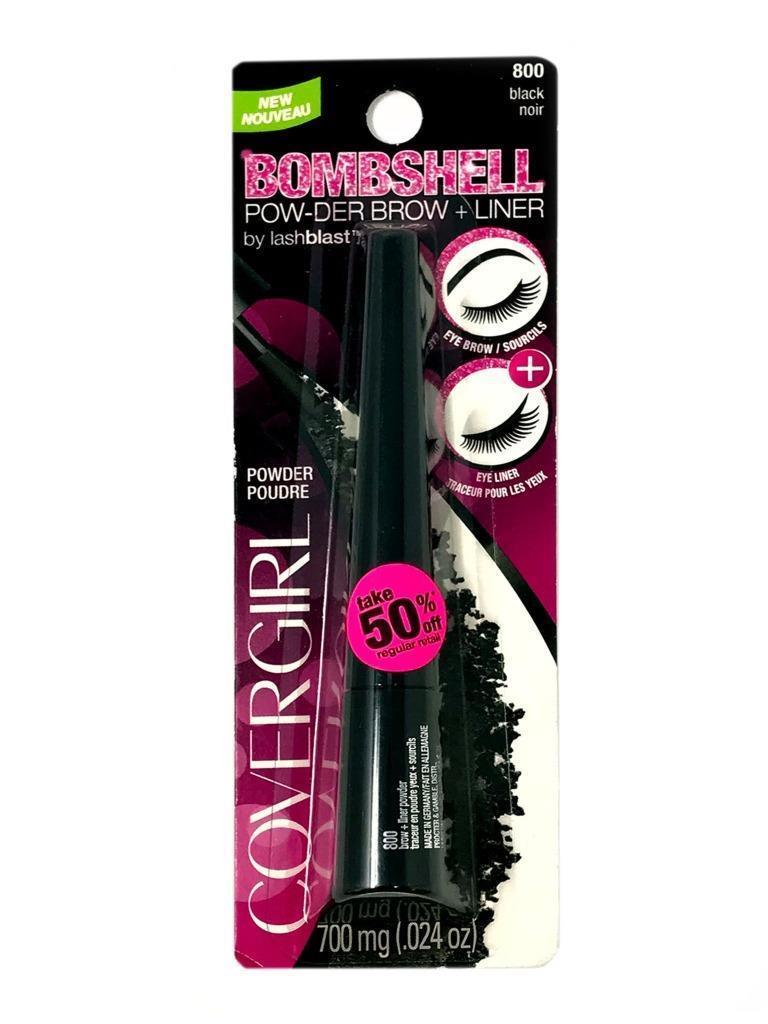 10X CoverGirl Bombshell Liner Powder Brow Black Shade 800 0.024 Fl Oz eBay