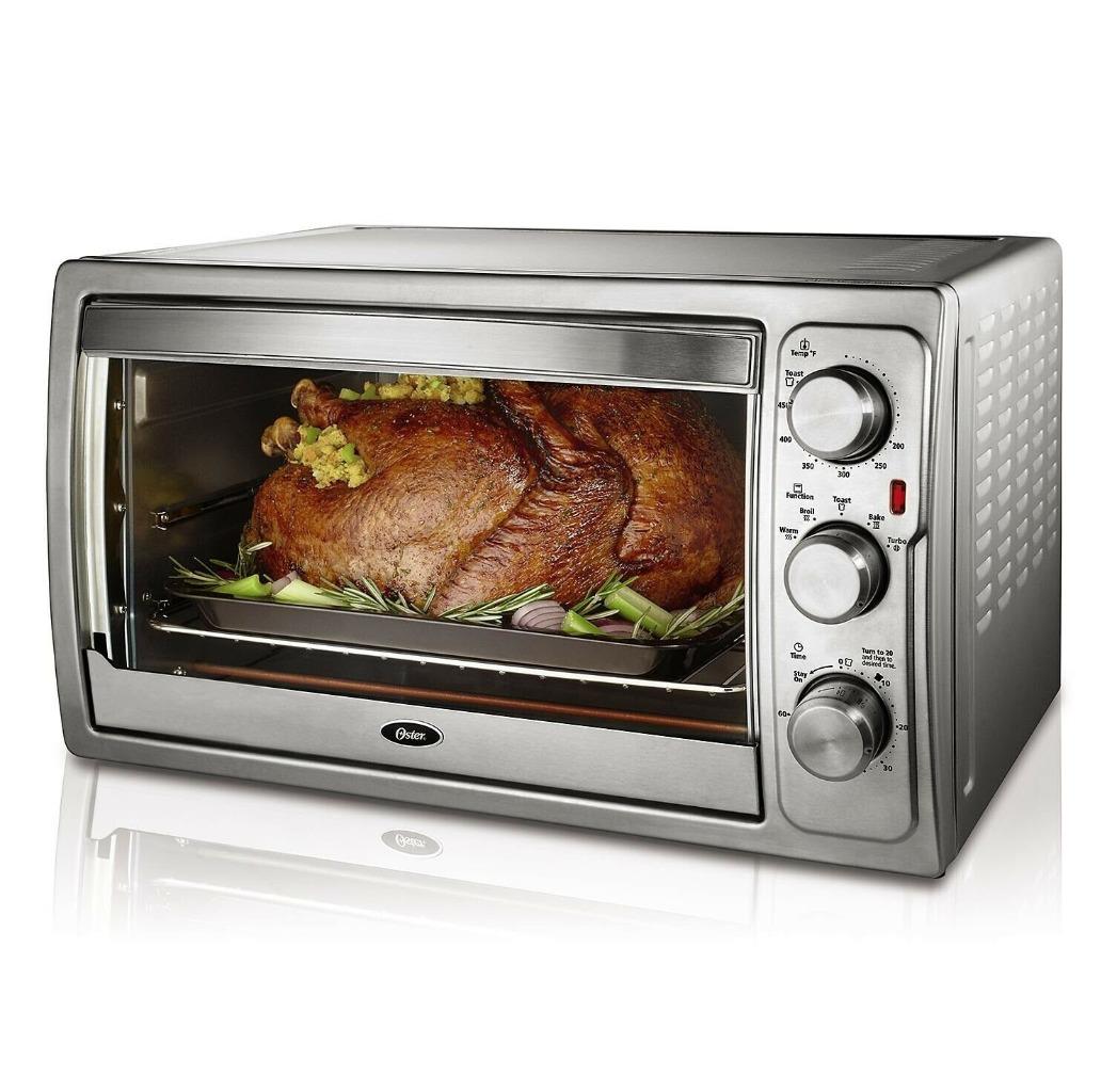 Oster Convection Toaster Oven Countertop Brushed Chrome Extra Large ...