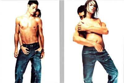 2~4X6 Postcards Fashion Advertising LEVI'S ENGINEERED JEANS