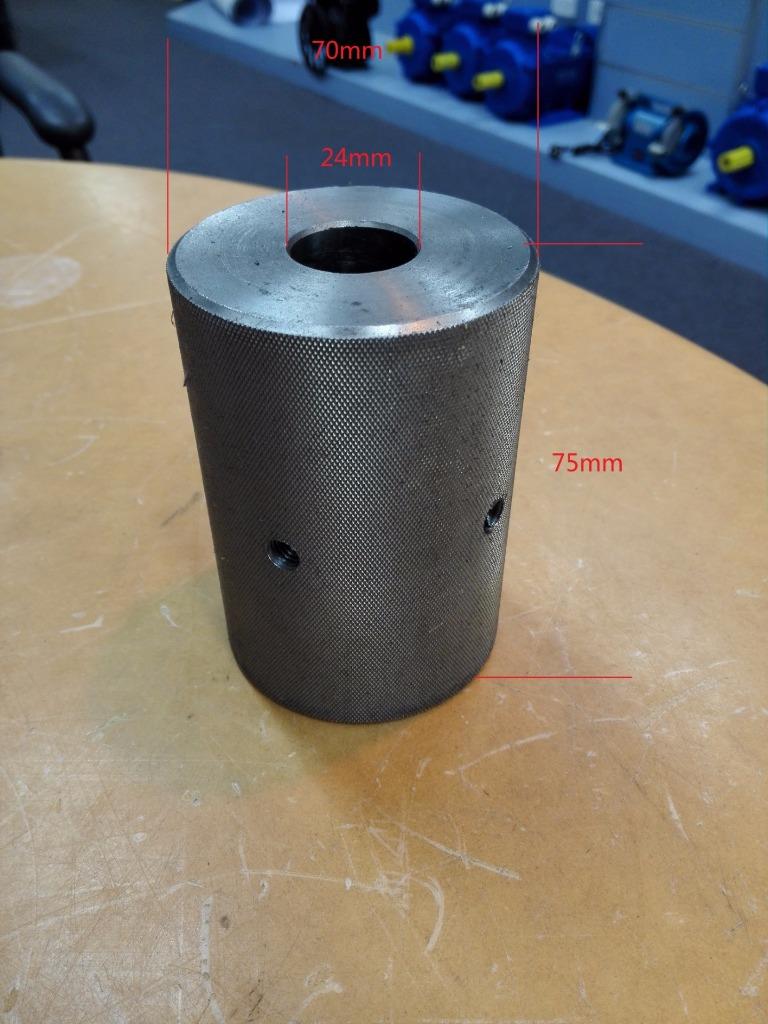 Double-groove Pulley 100mm shaft size 24mm 